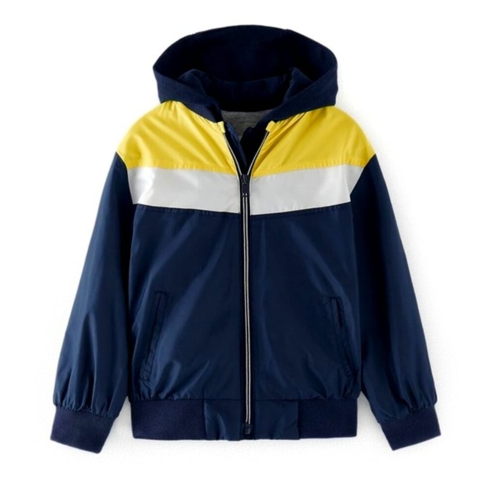 NWT Zara Kids Bomber Jacket Detachable Hood size 8